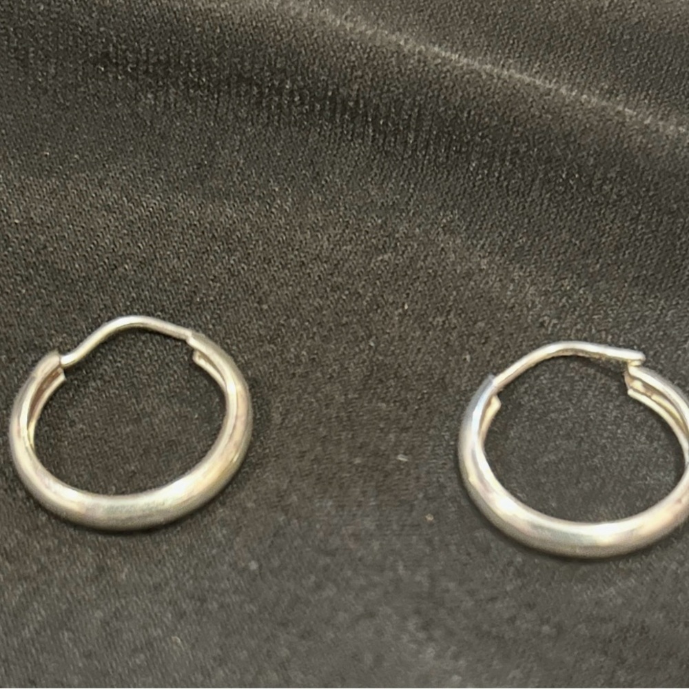 Vintage Sterling silver earrings hoops